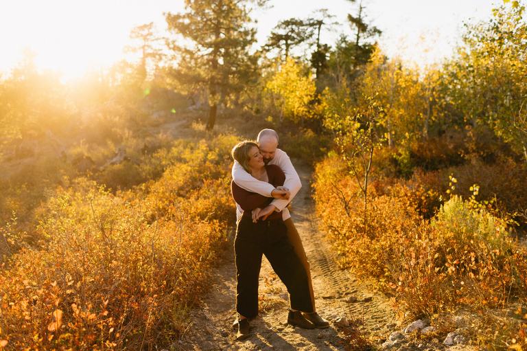Idaho Fall Mountain Engagement Photos