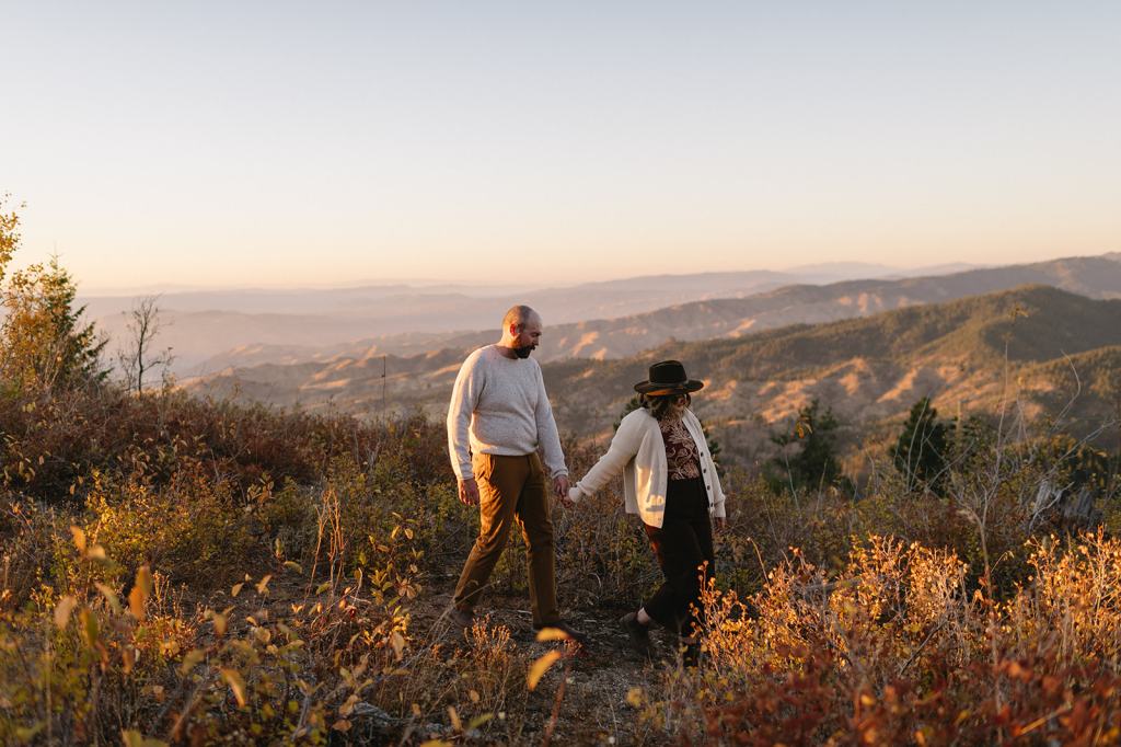 Idaho Fall Mountain Engagement Photos