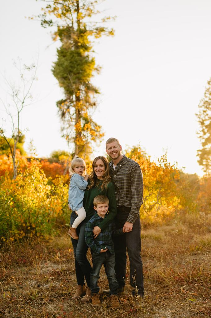 Bogus Basin Fall Family Photos in Boise Idaho