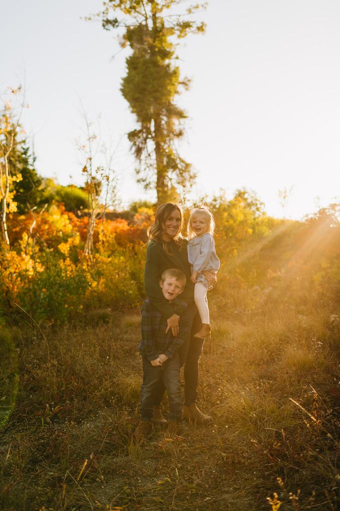 Bogus Basin Fall Family Photos in Boise Idaho