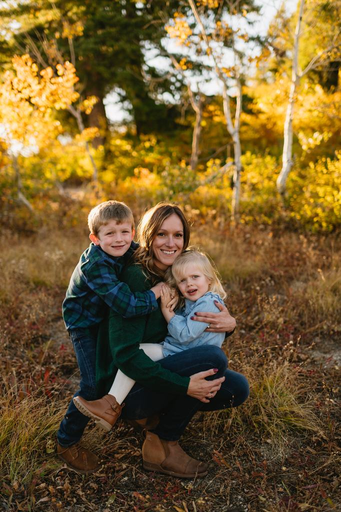 Bogus Basin Fall Family Photos in Boise Idaho
