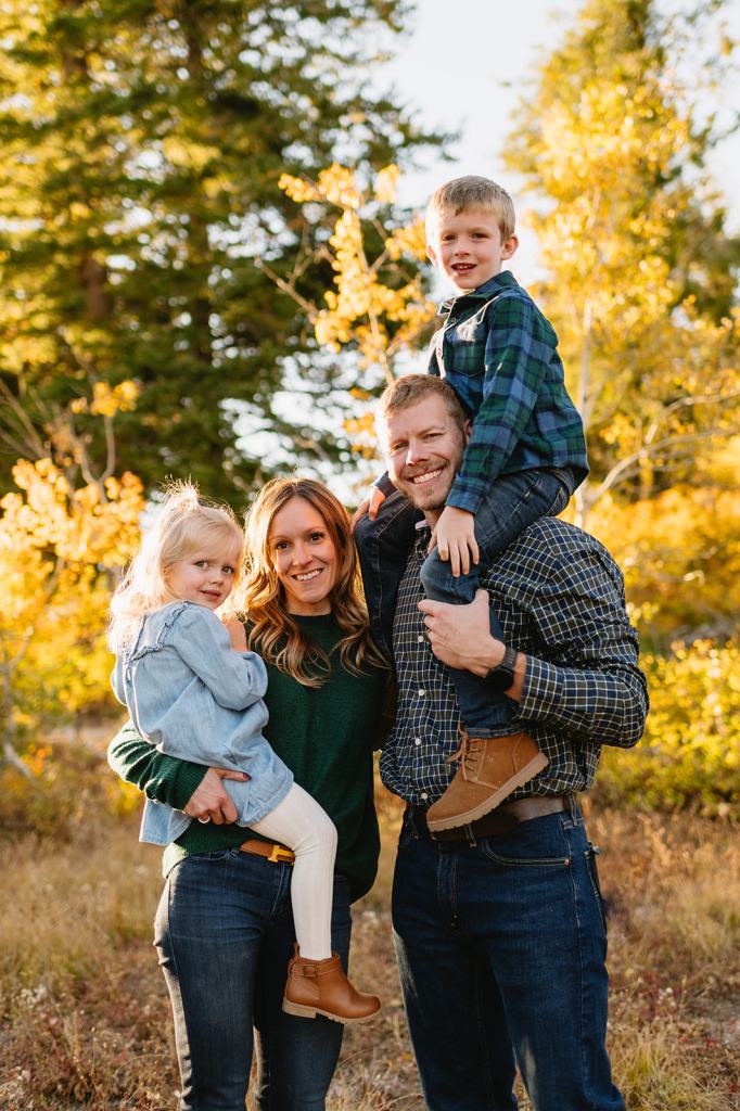 Bogus Basin Fall Family Photos in Boise Idaho
