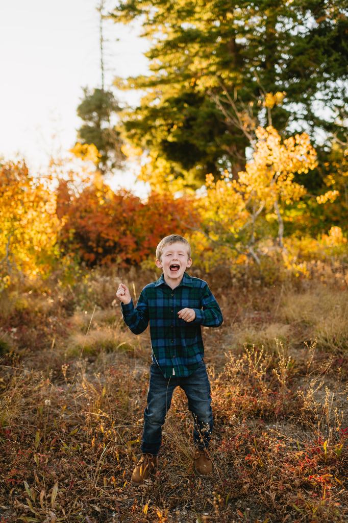 Bogus Basin Fall Family Photos in Boise Idaho