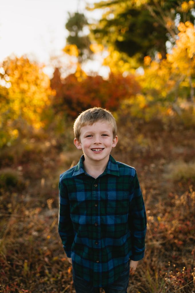 Bogus Basin Fall Family Photos in Boise Idaho