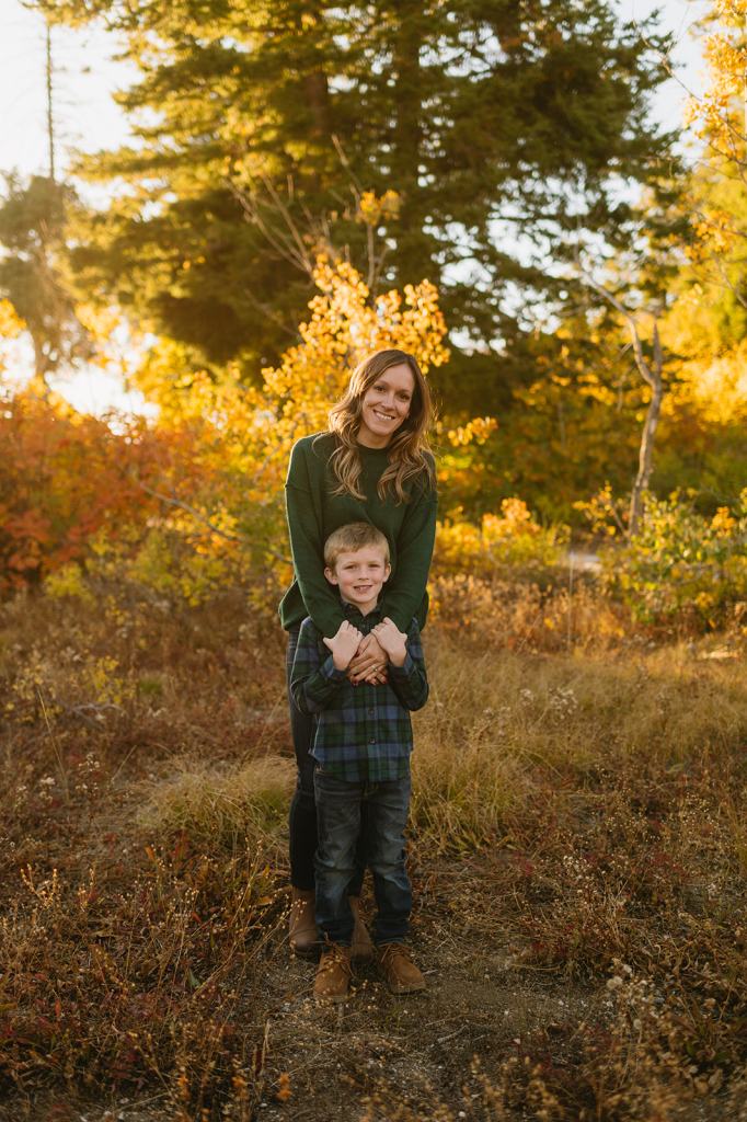 Bogus Basin Fall Family Photos in Boise Idaho