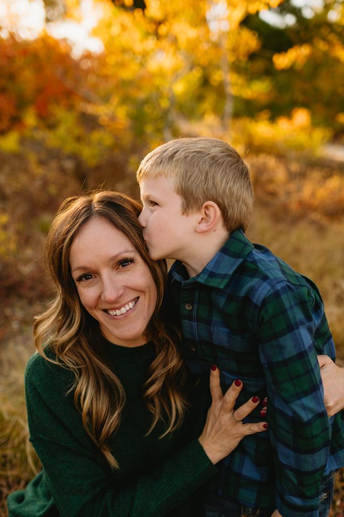 Bogus Basin Fall Family Photos in Boise Idaho