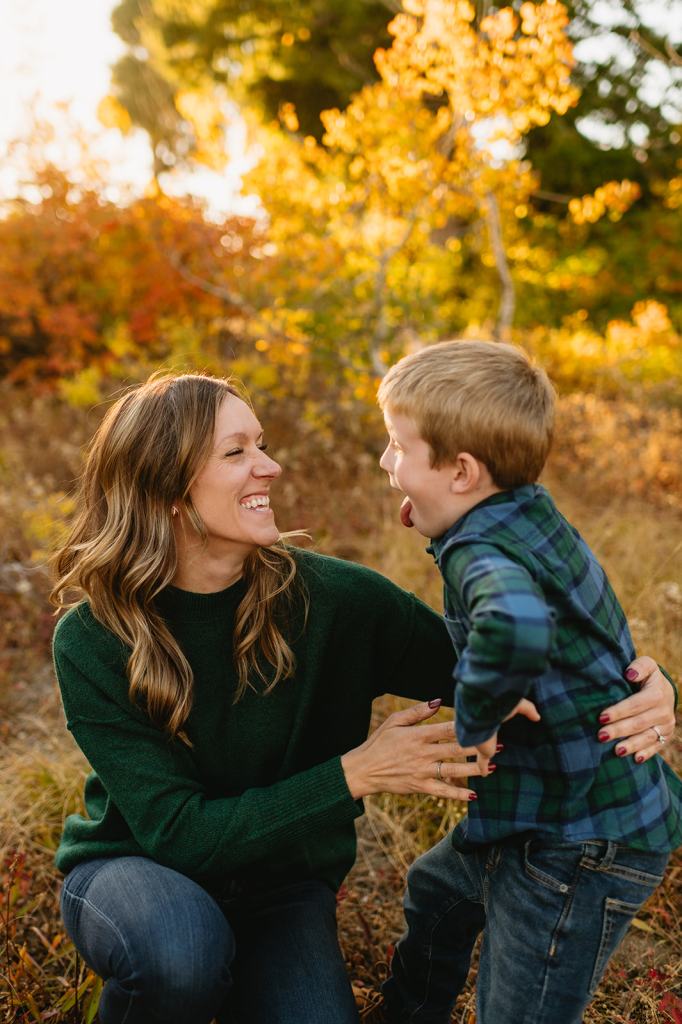 Bogus Basin Fall Family Photos in Boise Idaho