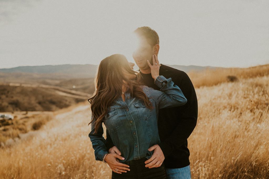 Fall Engagement Photos in Boise Idaho Foothills
