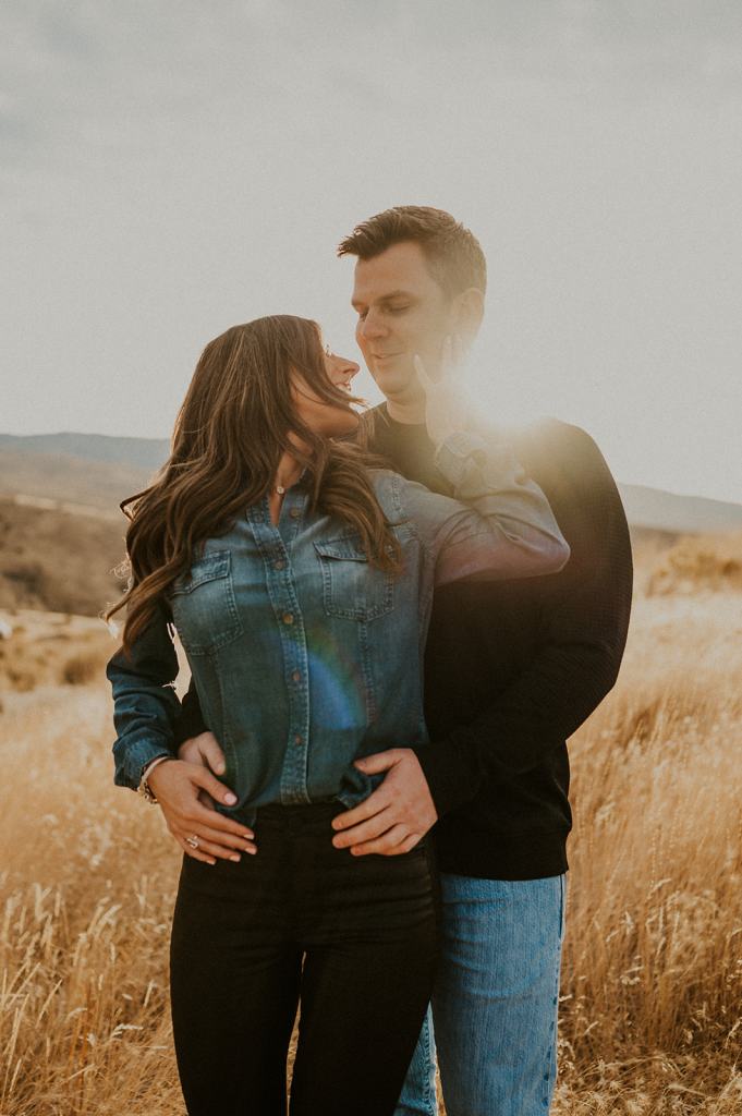 Fall Engagement Photos in Boise Idaho Foothills
