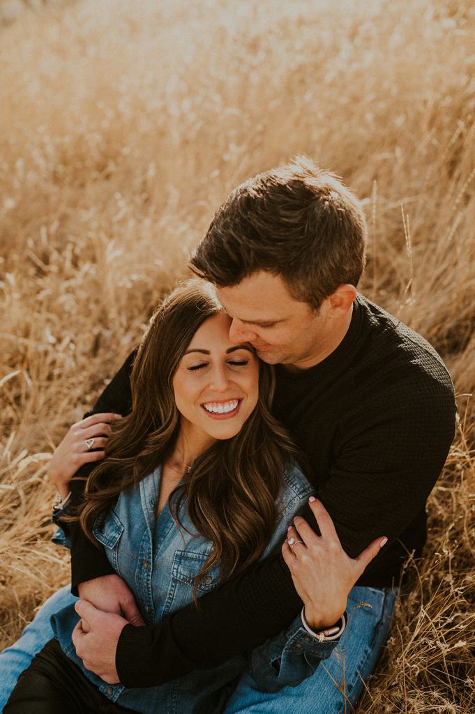 Fall Engagement Photos in Boise Idaho Foothills