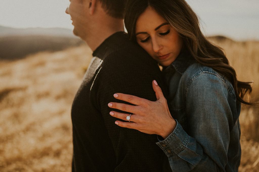 Fall Engagement Photos in Boise Idaho Foothills