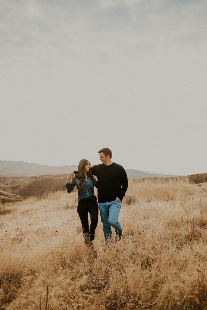 Fall Engagement Photos Boise Foothills