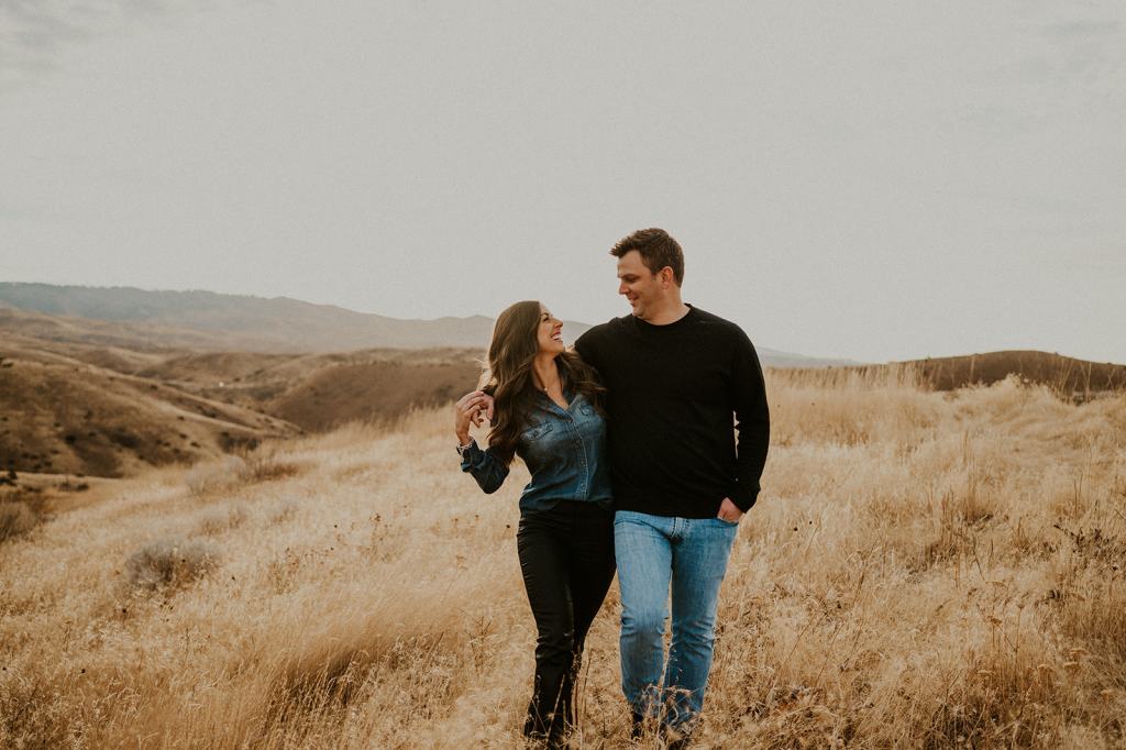 Fall Engagement Photos Boise Foothills