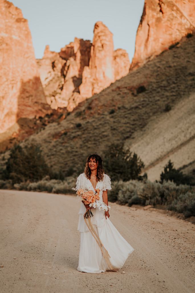 Short Sleeve Wedding Dress for an Elopement