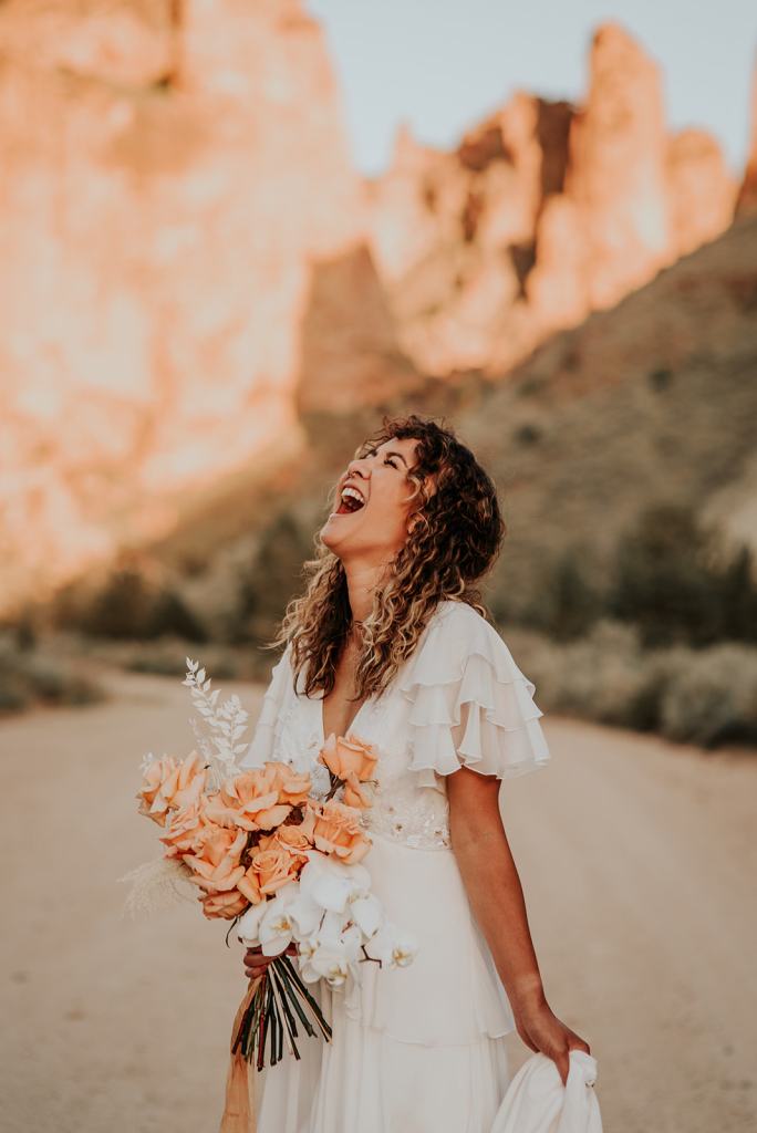 Boho Adventure Bride Portrait