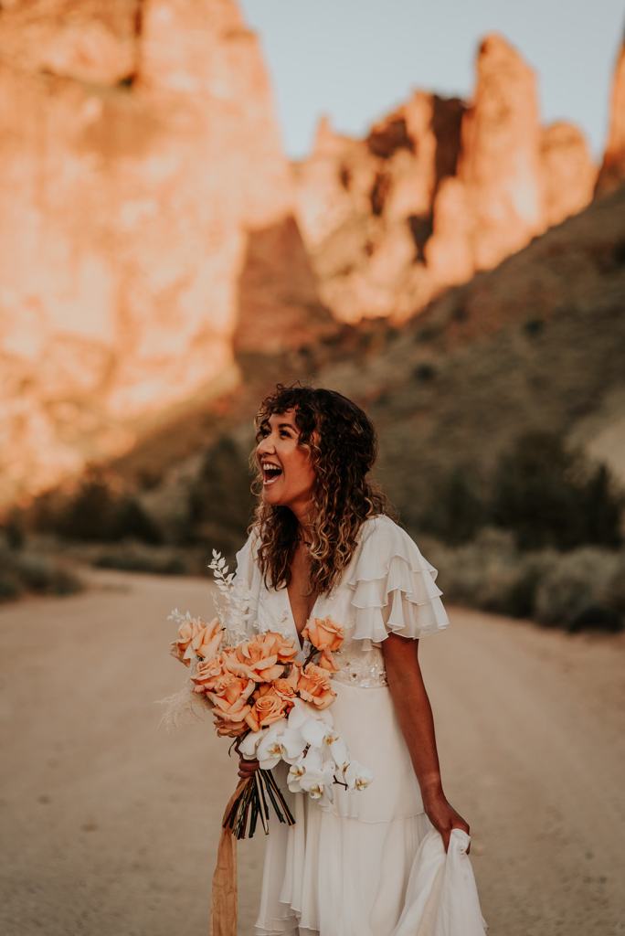 Boho Adventure Bride Portrait