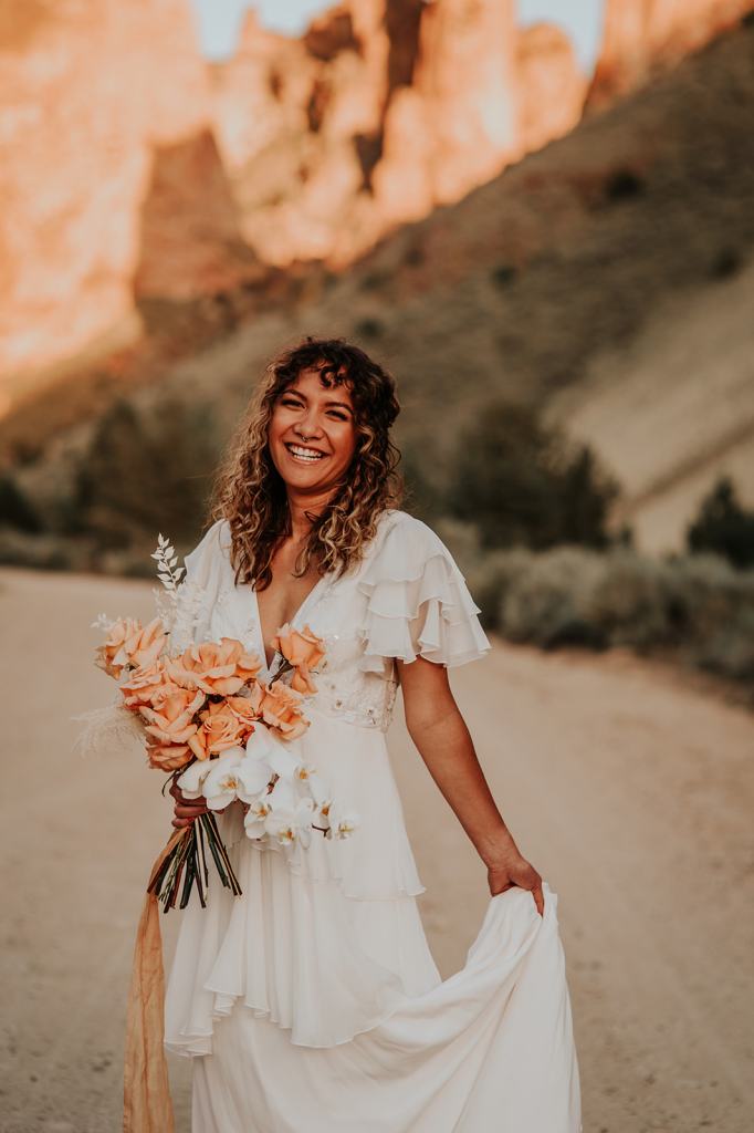 Boho Adventure Bride Portrait