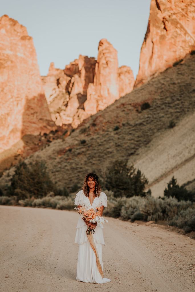 Boho Adventure Bride Portrait