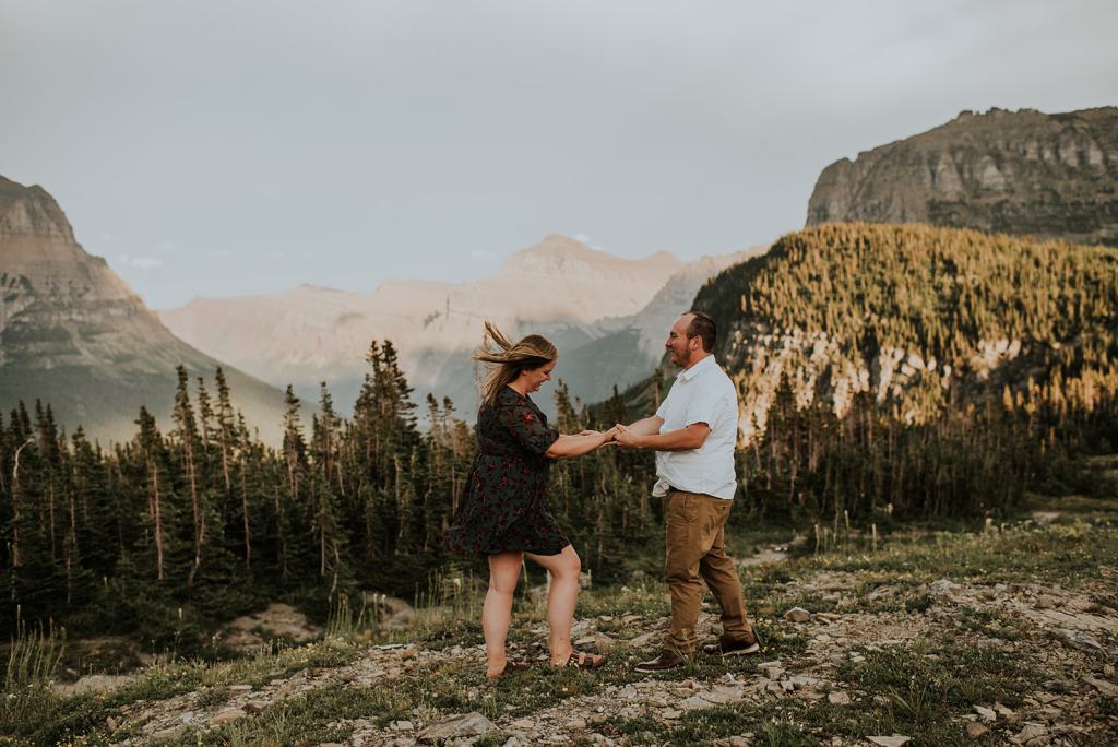 Glacier National Park Engagement Photos