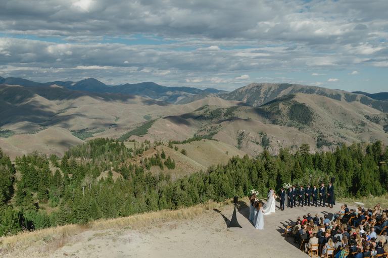 Sun Valley Idaho Wedding at The Roundhouse Lodge on Mt. Baldy