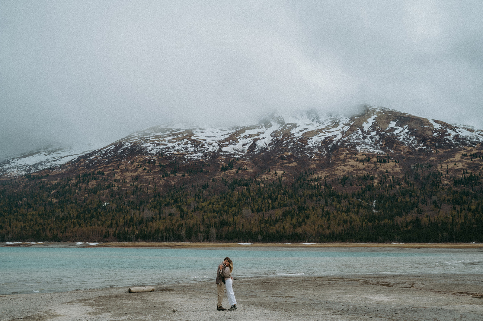 Knik Glacier Engagement Photos in Alaska