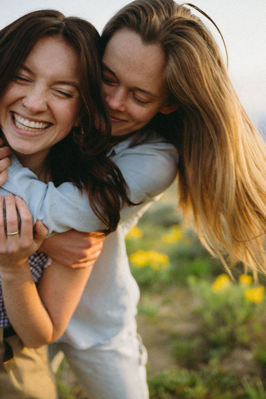 LGBTQ+ WLW Engagement Photoshoot in the Grand Tetons