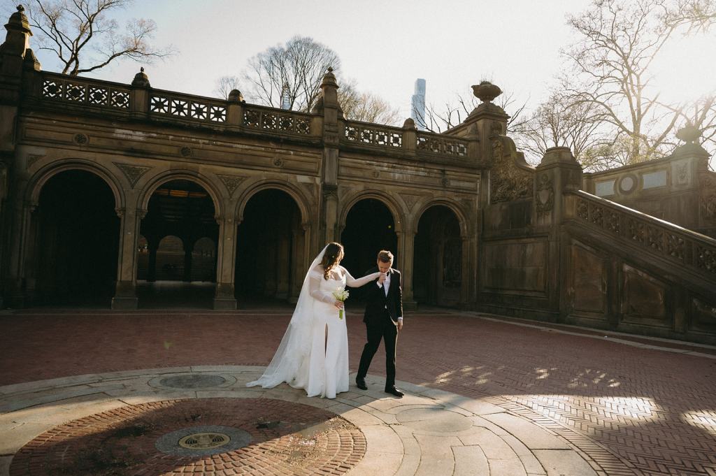 New York City Elopement at The Bethesda Terrance in Central Park
