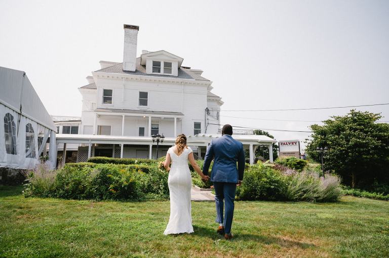 Bride and Groom WeddingPortraits at the Inn at Mystic Connecticut